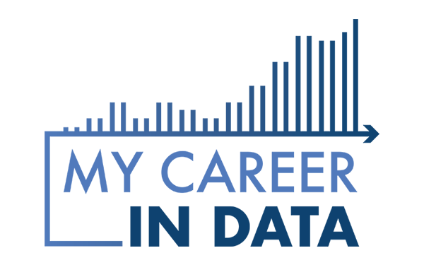 my career in data logo white background